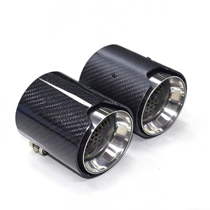Puntas de Escape de Fibra de Carbono <span class=keywords><strong>M</strong></span> <span class=keywords><strong>Performance</strong></span> para <span class=keywords><strong>BMW</strong></span>, Pulido Espejo, para Serie 2/3/4/5, Logotipo <span class=keywords><strong>M</strong></span>, Compatible con m240i - Product Image 3