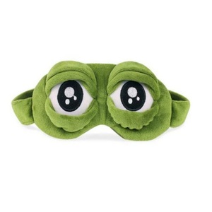 Divertida Máscara de Ojos de Rana para Dormir, Creativa Máscara de Ojos de Rana <span class=keywords><strong>Triste</strong></span> de Dibujos Animados, Accesorios Suaves y Cómodos para Cubrir los Ojos, para Viajar - Product Image 5