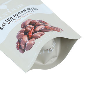 Sacs d'emballage en plastique imprimés personnalisés de 300g 500g de caramel d'amande noix de pécan de casse-croûte de noix pour des noix noyau d'arachide noix de cajou amande - Product Image 4