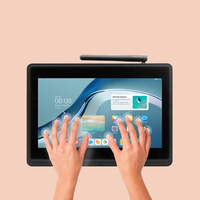 10 Points écran tactile moniteurs boîtier Lcd 15 17 22 pouces écran tactile industriel Android panneau Pc aluminium intégré nouveau noir