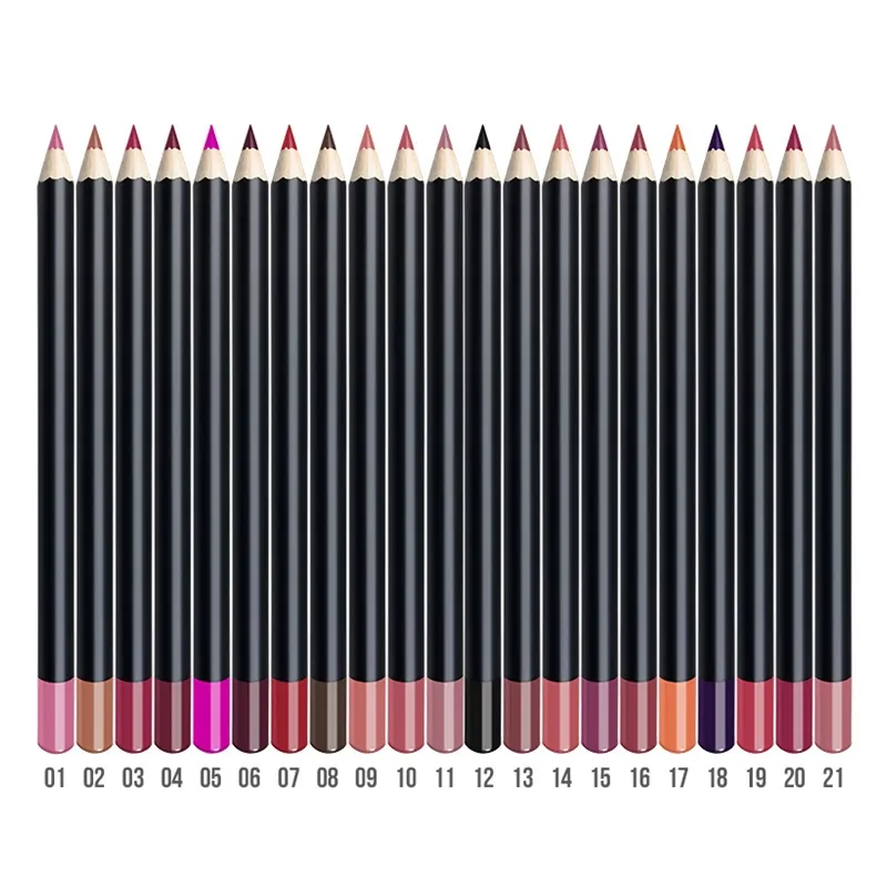 Fabriek Directe Verkoop 16 Kleuren Geen Private Label 3 In 1 Eyeliner Lipliner, Wenkbrauw Potlood Eyeliner Oem Eyeliner