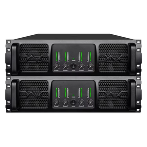 Amplificatore di Potenza Digitale Lineare Stereo in Metallo Classe H da 1100W a <span class=keywords><strong>4</strong></span> Canali, Ecologico, per Performance sul Palco - Product Image 1