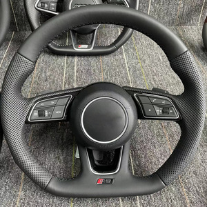 Volant en fibre de carbone forgée et cuir avec LED, modification et amélioration pour <span class=keywords><strong>Audi</strong></span> A1 A3 A4L A5 A6L A7 Q2 Q3 Q5 Q7 - Product Image 2