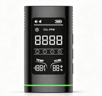Détecteur de monoxyde de carbone portable 3 en 1, compteur de CO 0-1000PPM, capteur électrochimique, température, humidité, écran LCD, alarme rechargeable