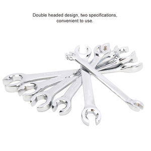8mm-19mm 6 miếng Metric đa chức năng 45 thép đôi mở ống Flare Nut spanners cờ lê Bộ - Product Image 6