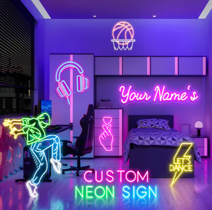 Enseigne au néon LED personnalisée pour la publicité extérieure, la décoration de fête, matériau acrylique imperméable, intensité réglable, montage mural - Product Image 3