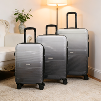Valise légère de luxe avec logo OEM, 20, 24, 28 pouces, avec roulettes silencieuses doubles, pour les voyages de vacances et les voyages d'affaires
