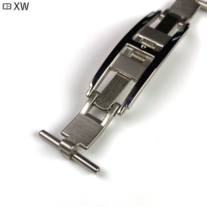 Fermoir papillon en acier inoxydable massif Xiongwei pour <span class=keywords><strong>bracelet</strong></span> de <span class=keywords><strong>montre</strong></span> en <span class=keywords><strong>cuir</strong></span> 18 mm 20 mm 22 mm, <span class=keywords><strong>boucle</strong></span> pliante de remplacement - Product Image 5