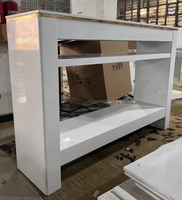 Table de séchage à ongles en marbre - Taille/couleur personnalisable et ventilateur intégré, équipement de salon de manucure commercial
