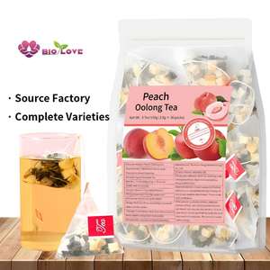 Sachets de thé <span class=keywords><strong>Oolong</strong></span> Pêche Source Factory, 30 sachets, favorisent la vitalité digestive, arôme rafraîchissant, vente en gros OEM, approvisionnement en vrac - Product Image 1