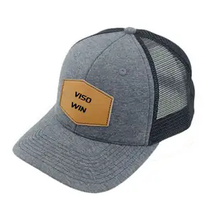 Yamalar özel nakış logosu beyzbol kamyon şoförü file şapka şapka toptan ucuz hayvan logo yama şoför şapkası etiketleri ile