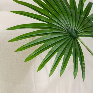 Grandes plantes vertes simulées tropicales tournesol de palmier de Californie plantes en pot du sol au plafond ornements décoratifs de salon - Product Image 3