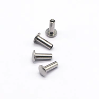 Rivets semi-tubulaires en acier inoxydable à tête ronde 2mm 3mm, taille mini, finition brillante pour l'assemblage d'appareils électroniques