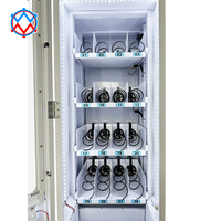 Distributeur automatique mural extérieur standard européen avec écran tactile 7 pouces pour snacks et boissons, blanc, SDK, télécommande