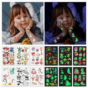 Pegatinas de Tatuajes Iluminadas de Dibujos Animados para Tatuajes Personalizados para Niños <span class=keywords><strong>en</strong></span> <span class=keywords><strong>la</strong></span> <span class=keywords><strong>Cara</strong></span> y los Brazos - Product Image 4