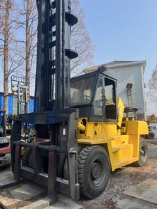 รถยกดีเซล Komatsu FD160 มือสองจากญี่ปุ่น ขับเคลื่อน 4 ล้อ เสากระโดงสามท่อน ยางลม ความสูงยก 3.5 เมตร เครื่องยนต์ Isuzu สำหรับงานก่อสร้างกลางแจ้ง - Product Image 4