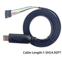 Câble série USB vers TTL SH-U09G avec puce FTDI FT232RL intégrée, 1,8 m/5,9 pi
