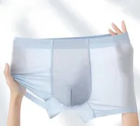 Caleçons Boxers Ultra Fins en Soie Glacée pour Hommes, Sans Coutures, Respirants, Séchage Rapide, Doux, Plusieurs Couleurs, Taille Personnalisée, Expédition Rapide