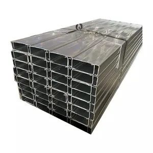 Stock di fabbrica in vendita dimensioni Standard di arcarecci per tetti zincati a sezione c con canale a labbro in acciaio