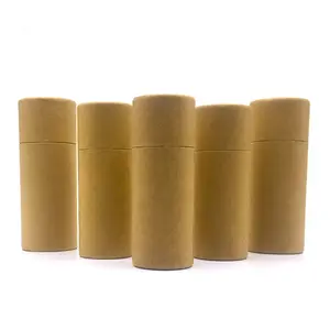 Wholesale Cylindrical Kraft Paper Tube for Lipstick /oil bottle food/ tea Packing