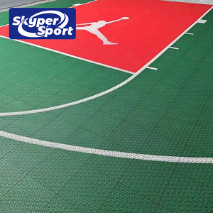 Baldosas Modulares de PP para Canchas de Baloncesto Portátiles, Baldosas Encajables para Canchas de Baloncesto Profesionales 3x3 con Absorción de Impactos - Product Image 3