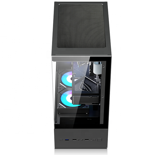 Customization Atx Gaming Computer Case Full View Sea Room case Side Panel Tempered Glass Pc Case Desktop ATX PC Chasis Stock