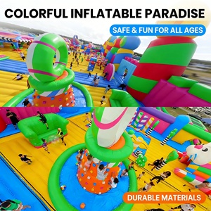 Parque de Atracciones Inflable Gigante <span class=keywords><strong>Comercial</strong></span> al Aire Libre, Parque Infantil Completo con Temática de Ciudad de la Diversión - Product Image 5