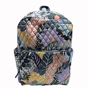 Backpack <b>Bag</b> Quilted Women's Large Cotton Lightweight Travel for <b>College</b> - Product Image 1