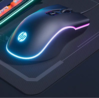 Vente en Gros : Souris Gamer Filaire HP M200 1600 DPI Optique USB Ergonomique de Bureau 4D pour Ordinateur Mac Portable Windows (Noire)