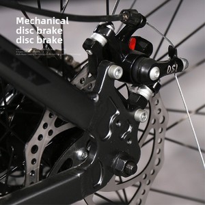 Bicicletta <span class=keywords><strong>da</strong></span> Montagna <span class=keywords><strong>da</strong></span> <span class=keywords><strong>Uomo</strong></span> con Forcella Ammortizzata a Velocità Variabile, Doppio Freno a Disco, Adatta per Fuoristrada e Corse su Strada - Product Image 5