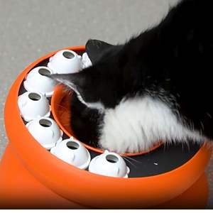Ruleta de gato ecológica clásica, juguete giratorio a prueba de fugas, cuenco de alimentación, rompecabezas, cuenco para gatos, suministros de juguete - Product Image 3