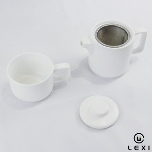 ชุดน้ำ<span class=keywords><strong>ชา</strong></span>เซรามิกเรียบง่ายทันสมัย สีและโลโก้สั่งทำได้ กาต้มน้ำหนึ่งใบพร้อมถ้วย ของขวัญสำหรับใช้ในชีวิตประจำวัน ที่บ้าน ที่ทำงาน และการเดินทาง - Product Image 4