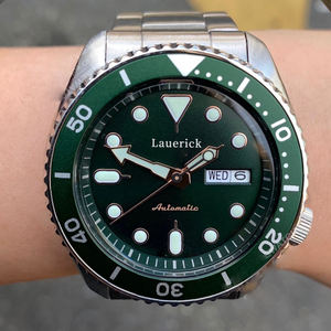 Montre mécanique automatique Seikot <span class=keywords><strong>5</strong></span> Classic pour homme, en acier inoxydable vert, avec aiguilles, sportive, étanche, tendance, SRPD63K1 - Product Image 5