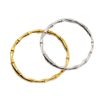 Bracelet articulé en acier inoxydable massif doré, bijou en acier titane électroplaqué sous vide, inaltérable, tendance et polyvalent