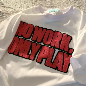 Camisetas de Algodón Personalizadas al por Mayor para Hombre, Tallas Grandes, Unisex, Cuello Redondo, Logotipo Tejido, Estilo Oversize - Product Image 2