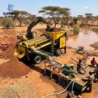 Planta Móvil de Lavado de Oro de 30-50 TPH, Separador de Oro Aluvial, Criba Trommel Rotatoria para Recuperación de Oro Placero, Resistente al Calor, DDP