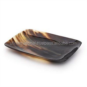 Best Quality Natural Buffalo Horn Serving Fruit Tray for Your Kitchenware Collection by Handicraft with Horn <b>Sunglass</b> - Product Image 3