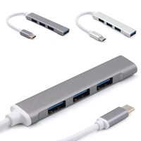 Kabel Konverter Hub Tipe C dengan Multi Port USB Mendukung Koneksi Mouse Keyboard Eksternal untuk Stasiun Docking Universal Laptop