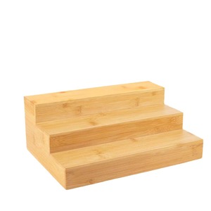 Wooden <b>Spice</b> <b>Jar</b> Storage <b>Rack</b> 3 Tier Standing Type Kitchen Cabinet Organizer <b>For</b> Home Desktop Use - Product Image 3