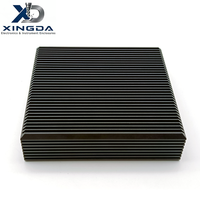 Boîtier en aluminium extrudé avec ailettes de refroidissement pleine surface, usinage CNC personnalisé OEM, coque pour appareil électronique industriel