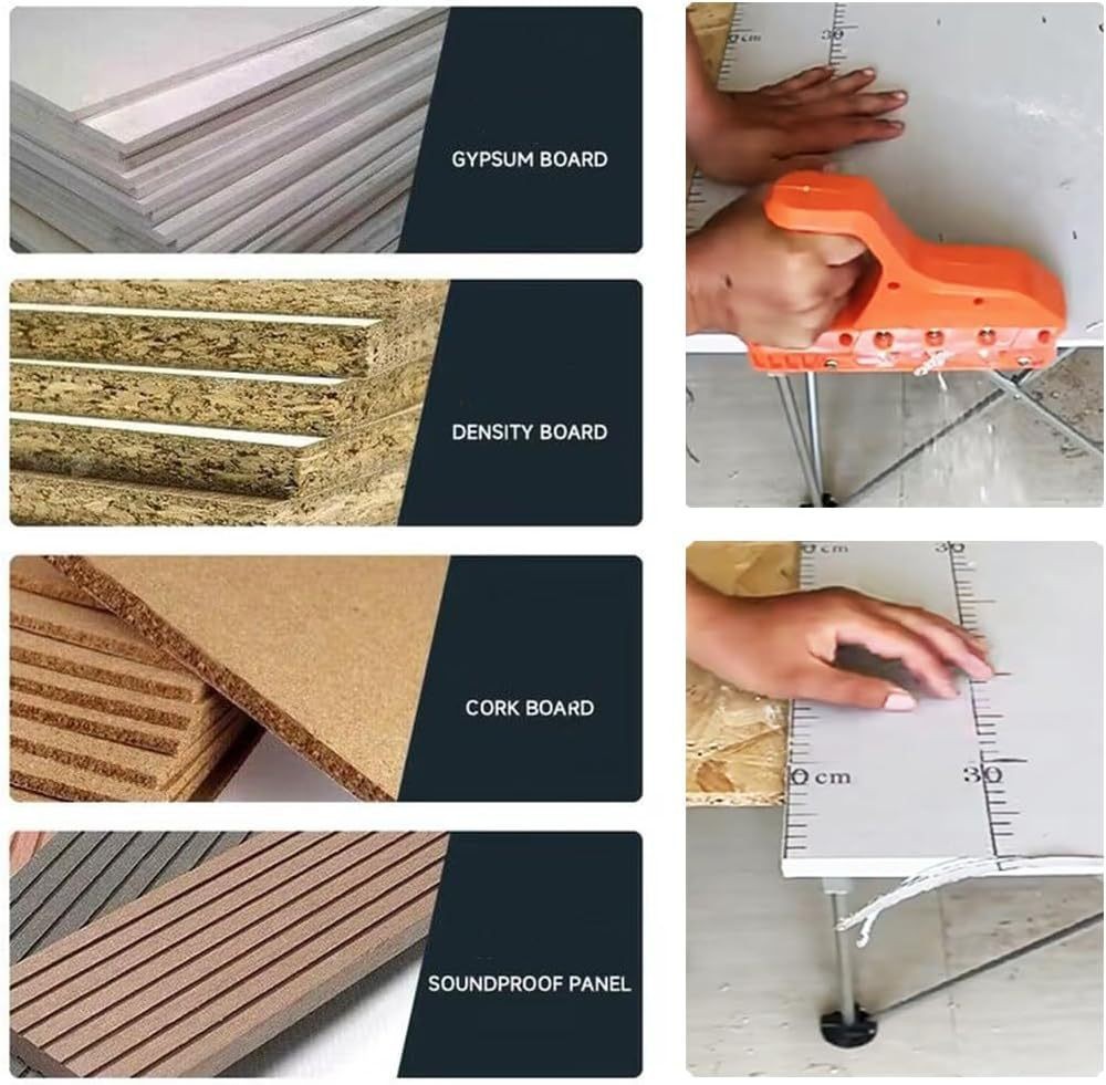thumbnail image 2 of Plasterboard Edger Plasterboard Fast Cutter With 10 Blades Plasterboard Hand Planer Drywall Edge Hand Cutting Tool For Beginners 1pcs Black 2 of 10
