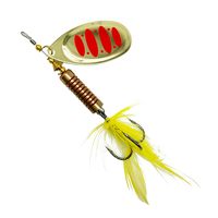 Leurre de pêche en métal pour eau salée avec hameçon triple durable et motif imprimé pour la pêche au marlin et à la carpe en rivière et en lac