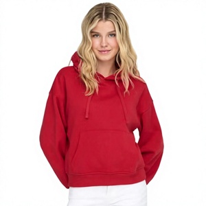 Sudadera Larga Personalizada para Mujer, Color Sólido, Estilo Urbano, Holgada, con Capucha, 100% Algodón, Estilo Harajuku, para Invierno - Product Image 2