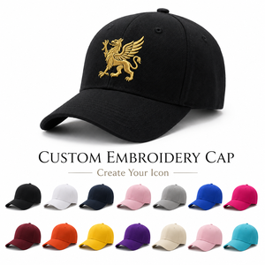 OEM Baseball Cap Embroidery 3D Logo Fitted 100% Cotton 5 Panel 6 Panel Print <b>Hat</b> Golf <b>Hats</b> With Custom Logo - Product Image 1