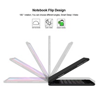 Étui rotatif à 360 degrés pour iPad Pro 11, 10,9, 10,2 pouces avec clavier sans fil, support pivotant, étui robuste antichoc