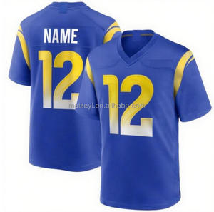 La Mejor Calidad Personalizable # 9 Matthew Stafford # 12 Puka Nacua # 23 Kyren Williams # Camiseta de Fútbol Americano Cosida con el Número 8 de Jared Verse - Product Image 2
