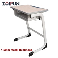 Ensemble Pupitre et Chaise d'Étudiant, Mobilier Scolaire en Bois Durable et Économique – Pupitre et Chaise Scolaire Individuels Modernes pour Salle de Classe