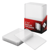 Vente en gros de protège-cartes rigides en plastique transparent de 3" x 4" 35pt pour cartes de sport, basket-ball, football, MTG