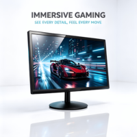 Nouvel écran large TN LED de 19,5 pouces pour PC, vente en gros d'usine, 1600x900 HD+ 60Hz /VGA, support VESA pour bureau professionnel