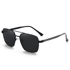 Lunettes de soleil polarisées pour homme Grey Jack, monture carrée à double pont, protection UV400, verres TAC or, noir, marron, lunettes de sport - Product Image 3